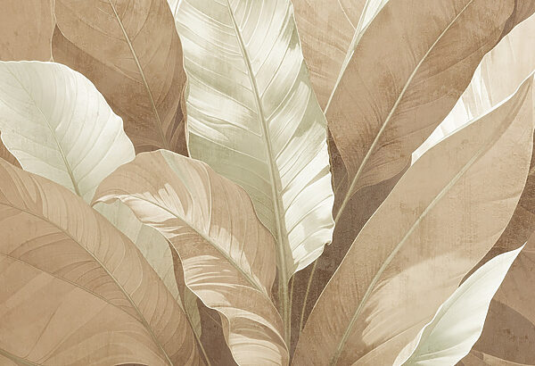 Serene foliage in muted tones