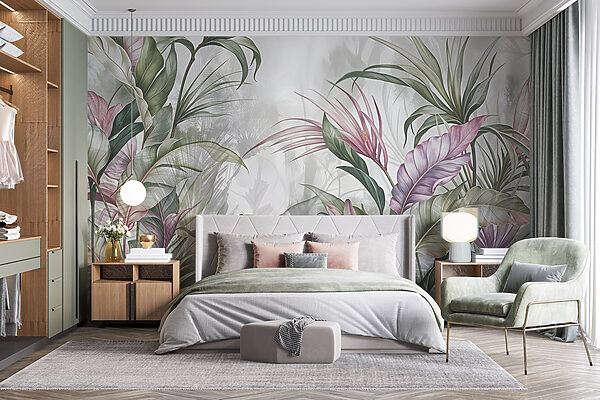 Peinture de fleurs et de feuilles Peinture de fleurs et de feuilles