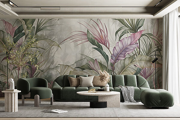Peinture de fleurs et de feuilles Peinture de fleurs et de feuilles