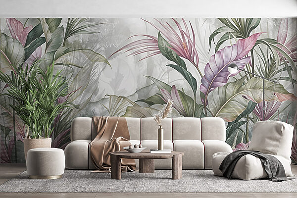 Peinture de fleurs et de feuilles Peinture de fleurs et de feuilles
