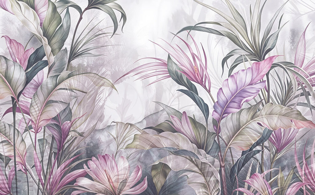 Peinture de fleurs et de feuilles Peinture de fleurs et de feuilles