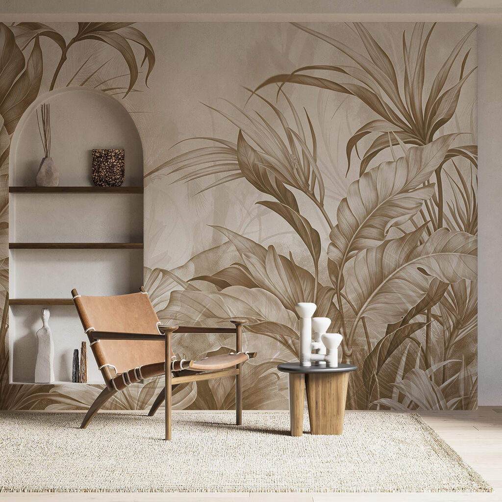 Lush foliage in earthy tones Lush foliage in earthy tones