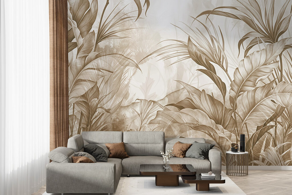 Lush foliage in earthy tones Lush foliage in earthy tones