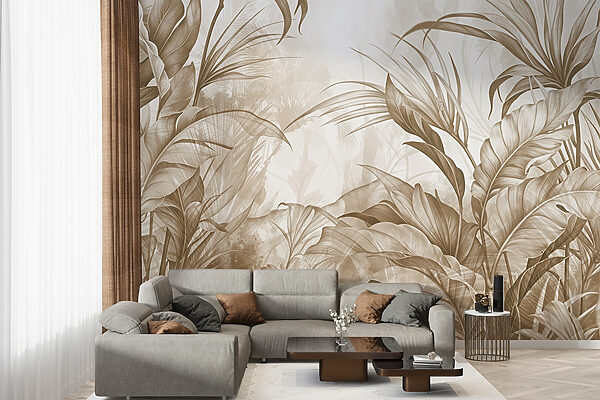 Lush foliage in earthy tones Lush foliage in earthy tones