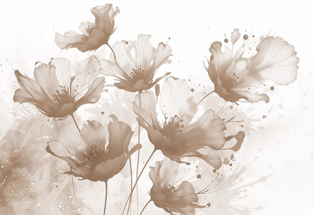 Groupe de fleurs aux pétales blancs Groupe de fleurs aux pétales blancs