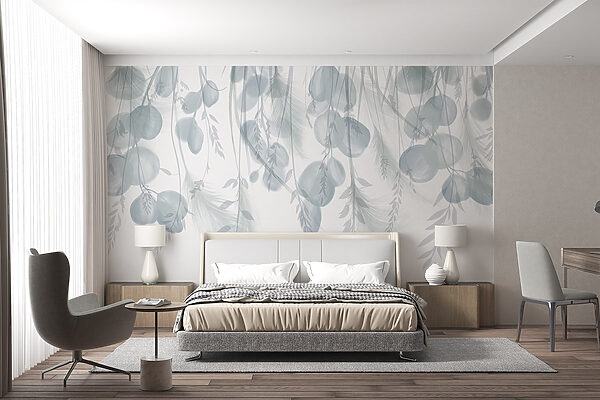 Fond blanc et gris avec plumes et fleurs Fond blanc et gris avec plumes et fleurs
