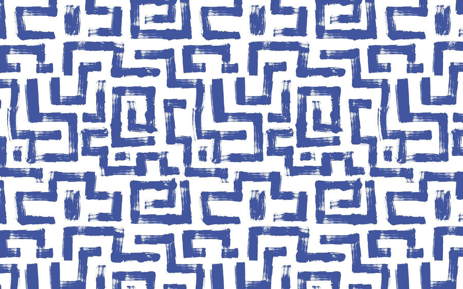 Motif de lignes bleues