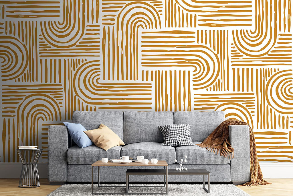 Pattern of lines and curves Pattern of lines and curves