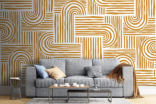 Motif de lignes et de courbes Motif de lignes et de courbes
