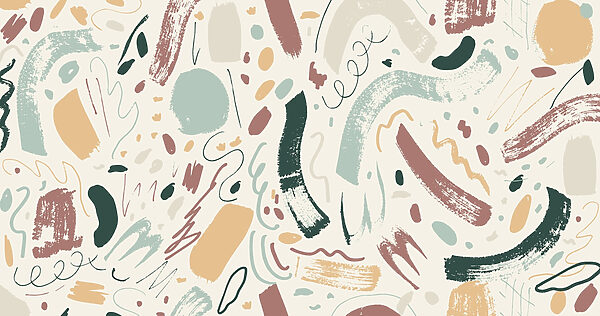 Motif de touches de peinture colorées Motif de touches de peinture colorées