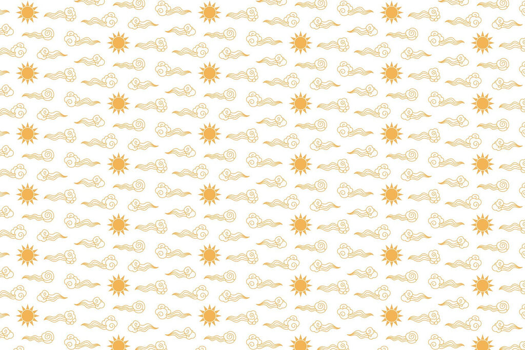 Motif des nuages et du soleil Motif des nuages et du soleil