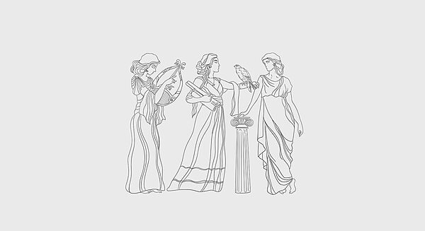 Dessin au trait de femmes en robe Dessin au trait de femmes en robe