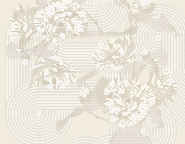 Des fleurs discrètes aux motifs ludiques. Des fleurs discrètes aux motifs ludiques.