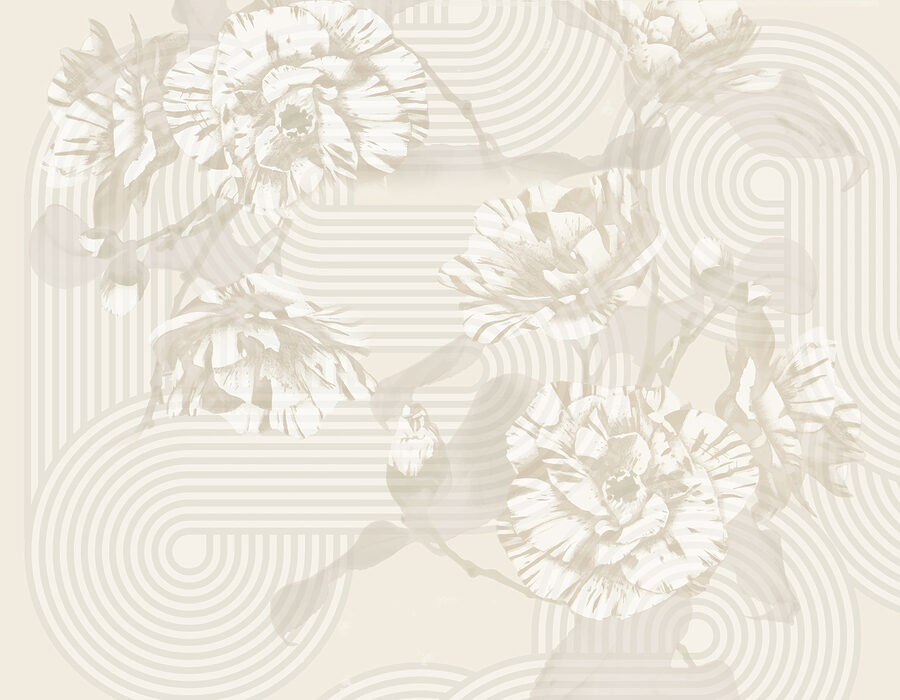 Des fleurs discrètes aux motifs ludiques.