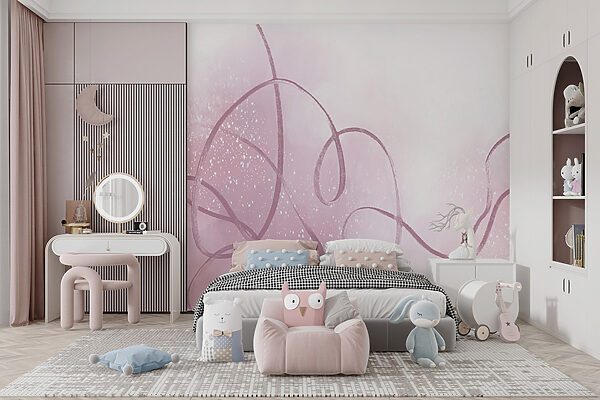 Fond rose et blanc avec une ligne Fond rose et blanc avec une ligne