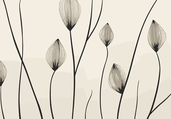 – ; Lignes élégantes de fleurs délicates – ; Lignes élégantes de fleurs délicates