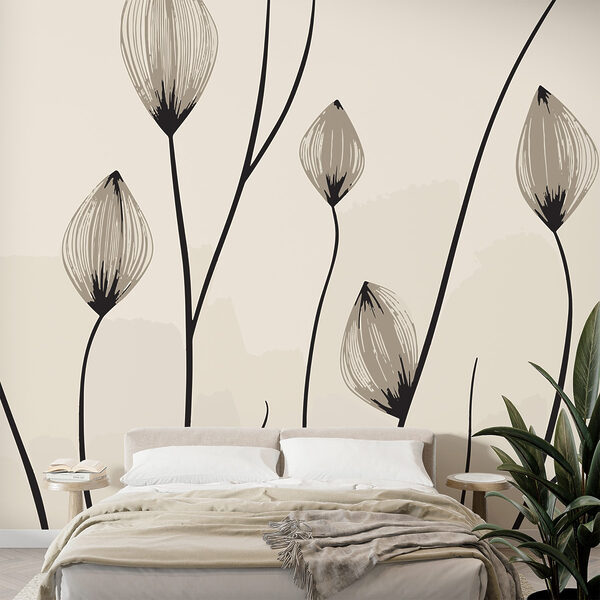 – ; Lignes élégantes de fleurs délicates – ; Lignes élégantes de fleurs délicates