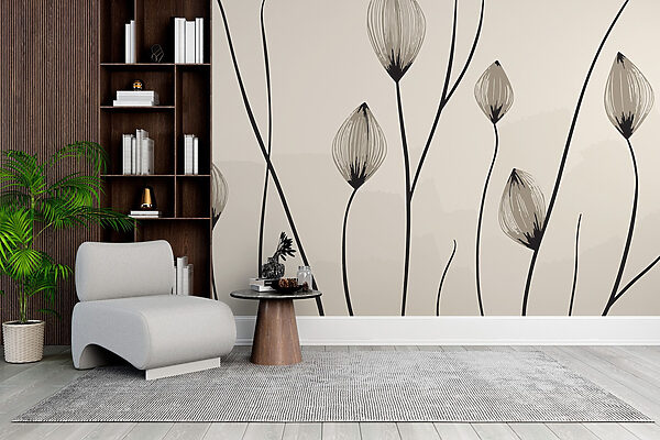 – ; Lignes élégantes de fleurs délicates – ; Lignes élégantes de fleurs délicates