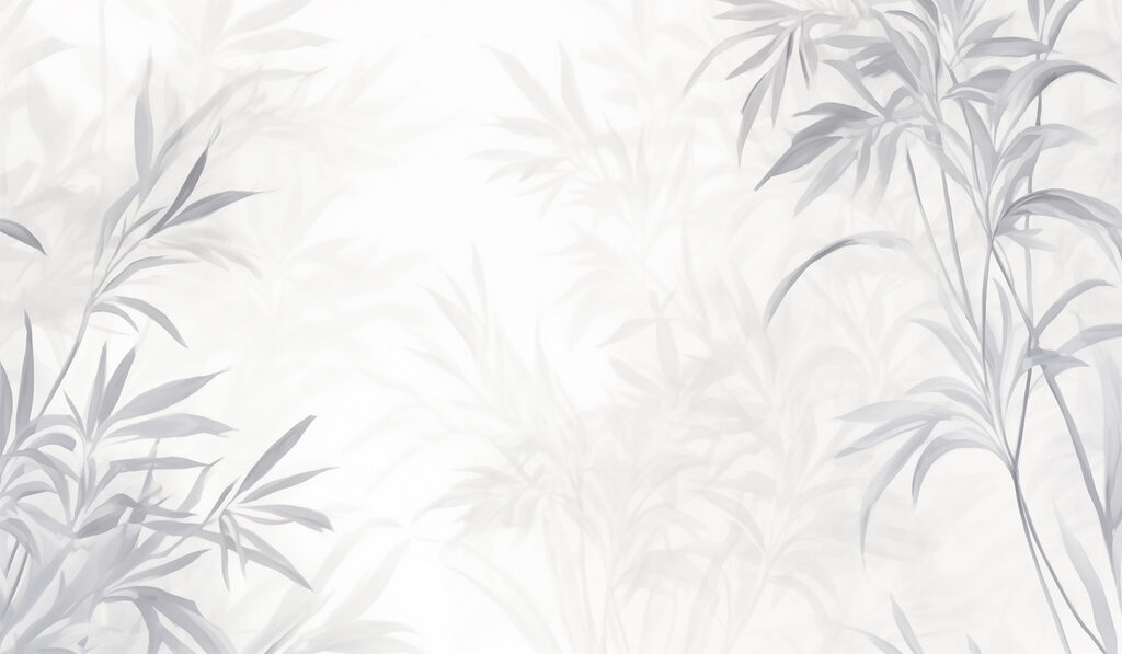 White background with leaves