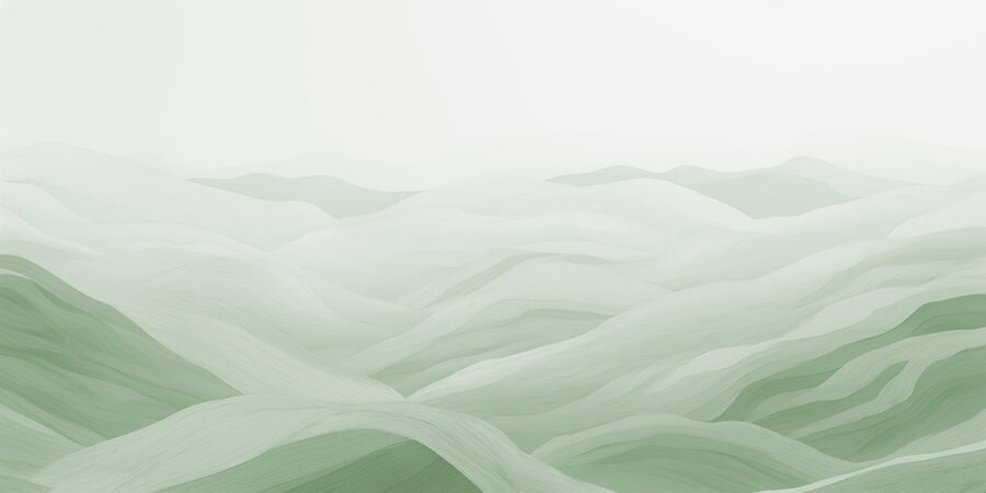Paysage vert et blanc