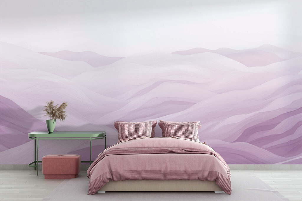 Purple and white landscape