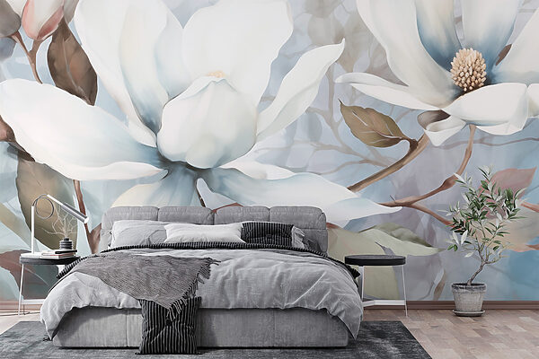 Peinture de fleurs blanches Peinture de fleurs blanches