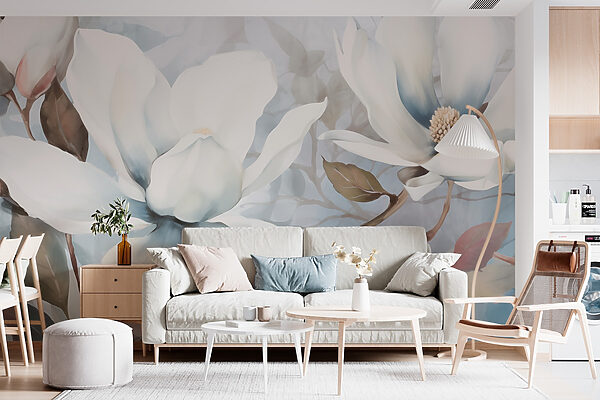 Peinture de fleurs blanches Peinture de fleurs blanches