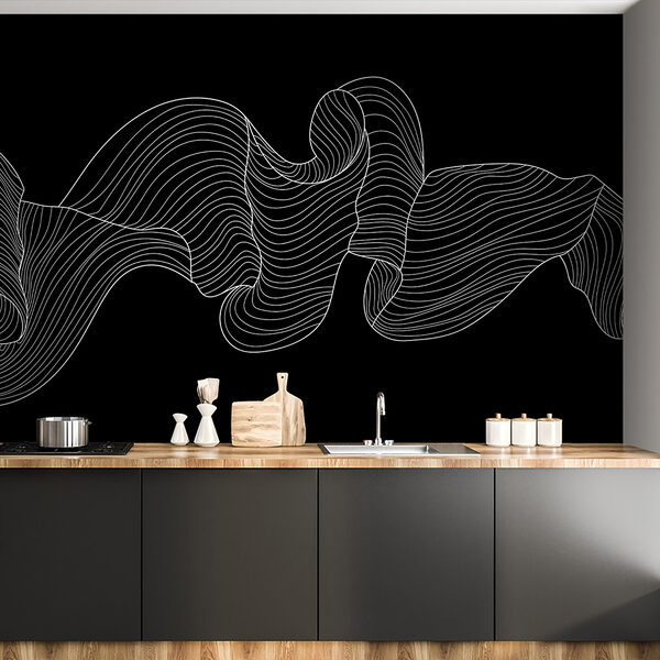 Dessin au trait blanc sur fond noir Dessin au trait blanc sur fond noir