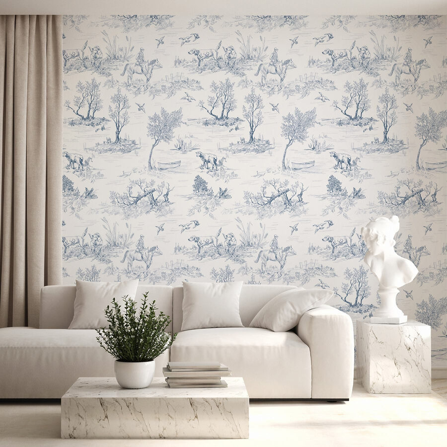 Pattern of trees and birds Pattern of trees and birds