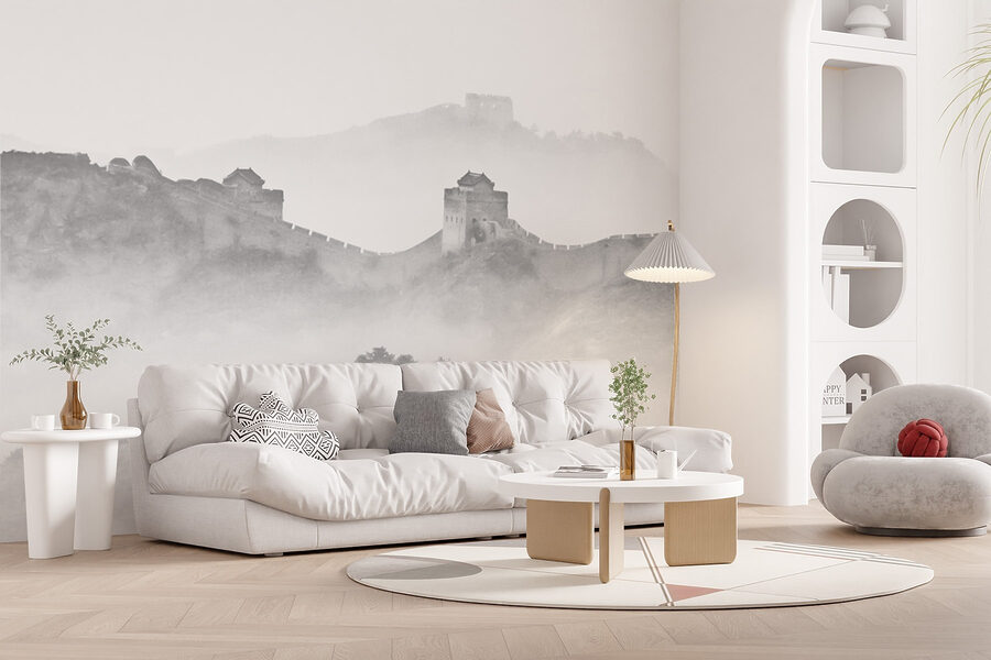 Mur sur une montagne