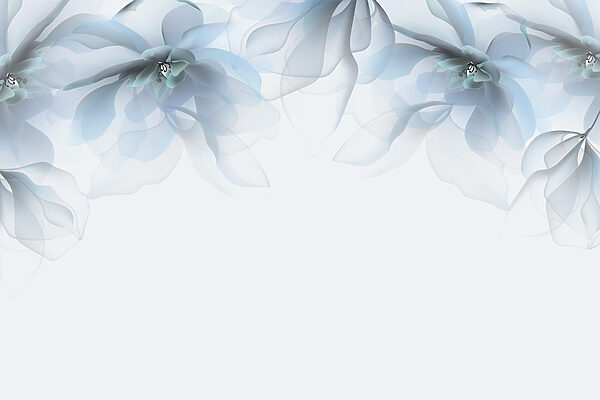 Groupe de fleurs avec des fleurs blanches et bleues Groupe de fleurs avec des fleurs blanches et bleues