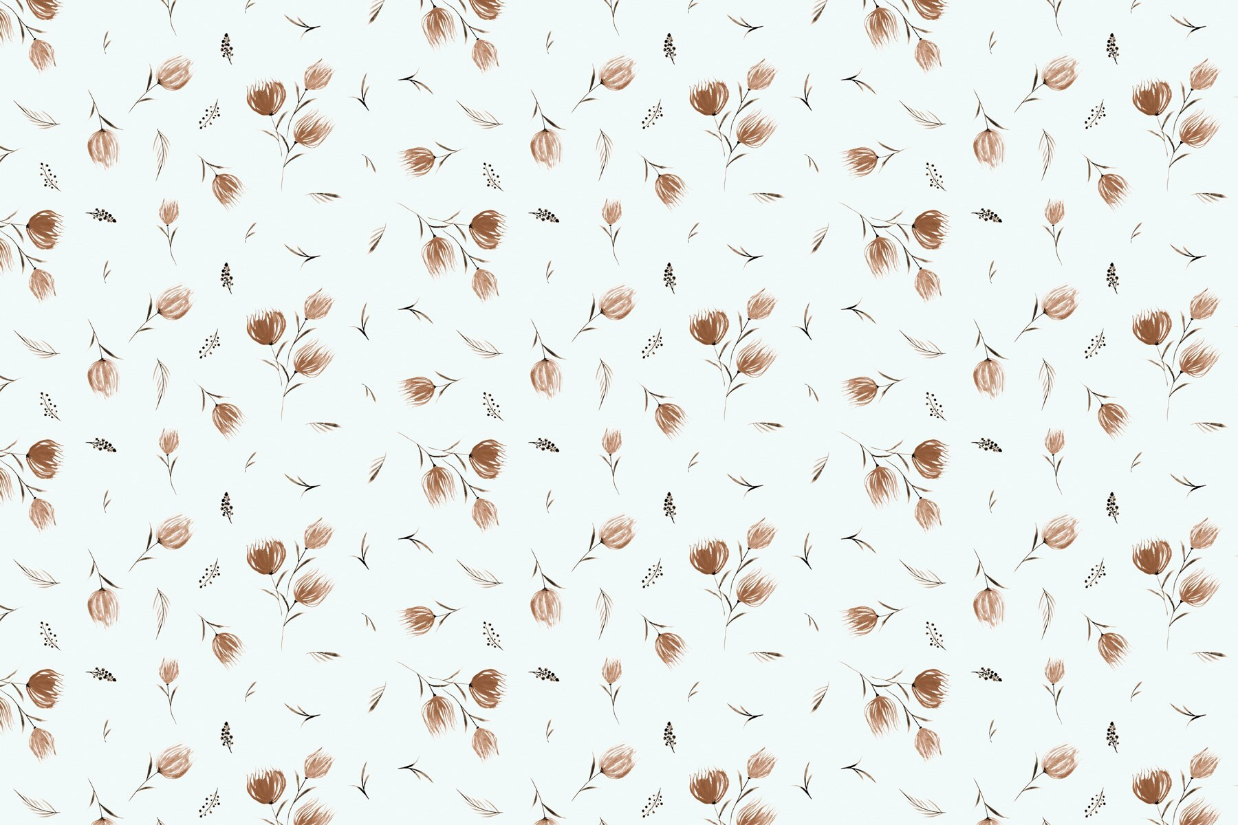 Pattern of flowers and leaves Pattern of flowers and leaves