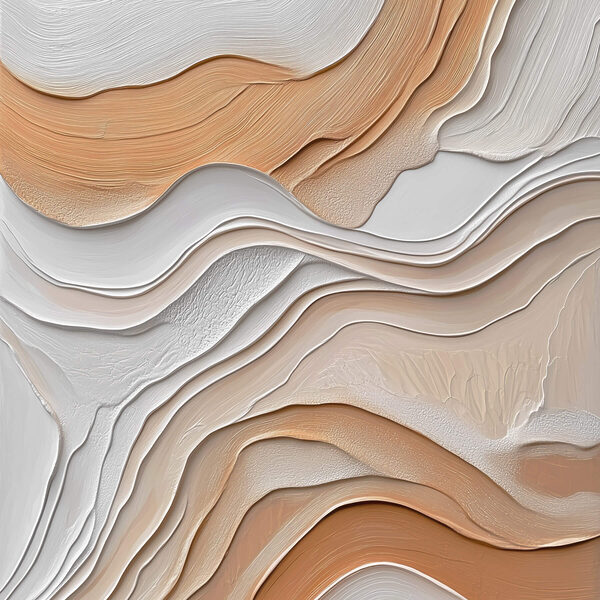 Lignes ondulées blanches et brunes Lignes ondulées blanches et brunes