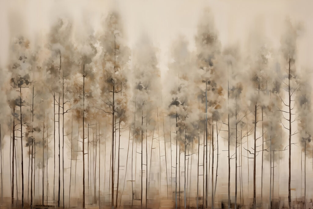 Groupe d'arbres dans une forêt Groupe d'arbres dans une forêt