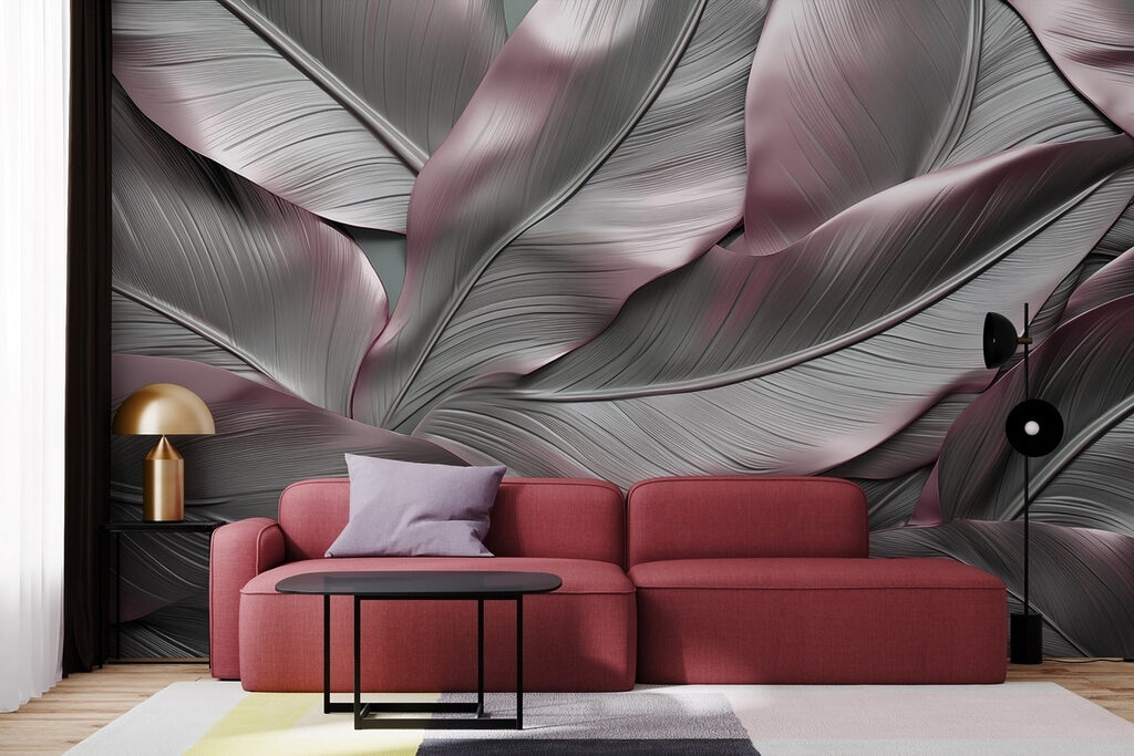 Elegant leaves in soft hues