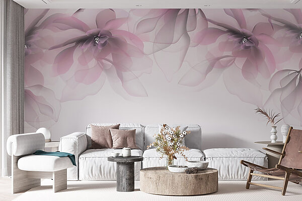Groupe de fleurs roses Groupe de fleurs roses