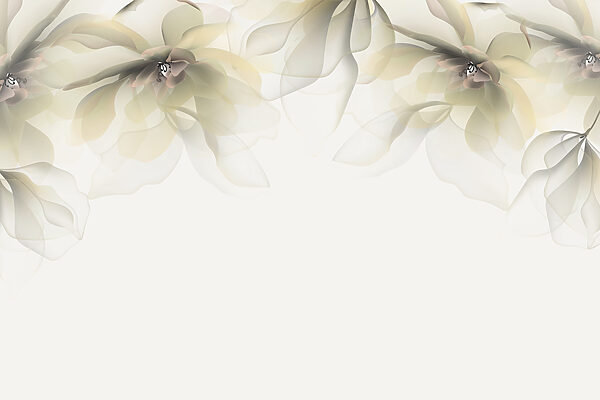 Fleurs blanches et beiges Fleurs blanches et beiges