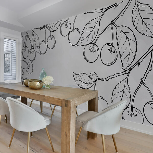 Dessin de cerises sur une branche Dessin de cerises sur une branche
