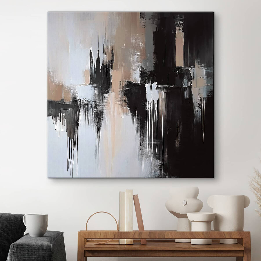 Peinture en noir et blanc