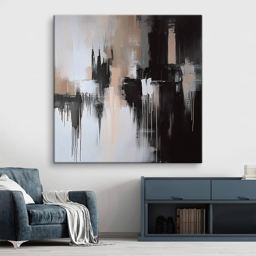 Peinture en noir et blanc