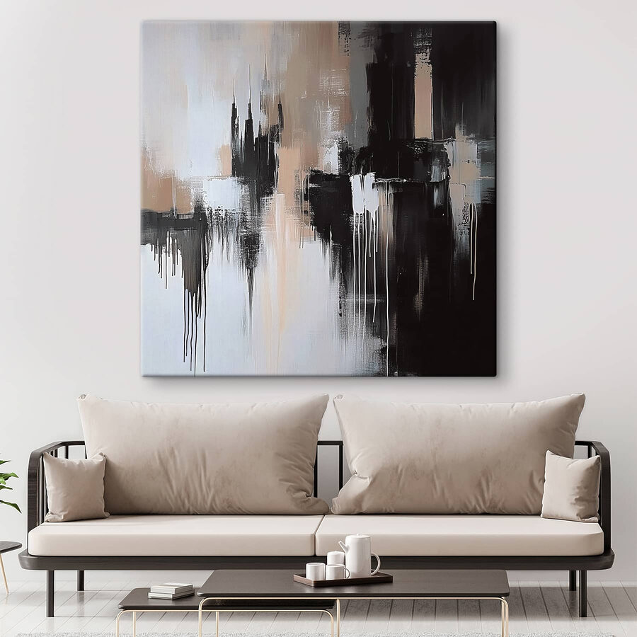 Peinture en noir et blanc