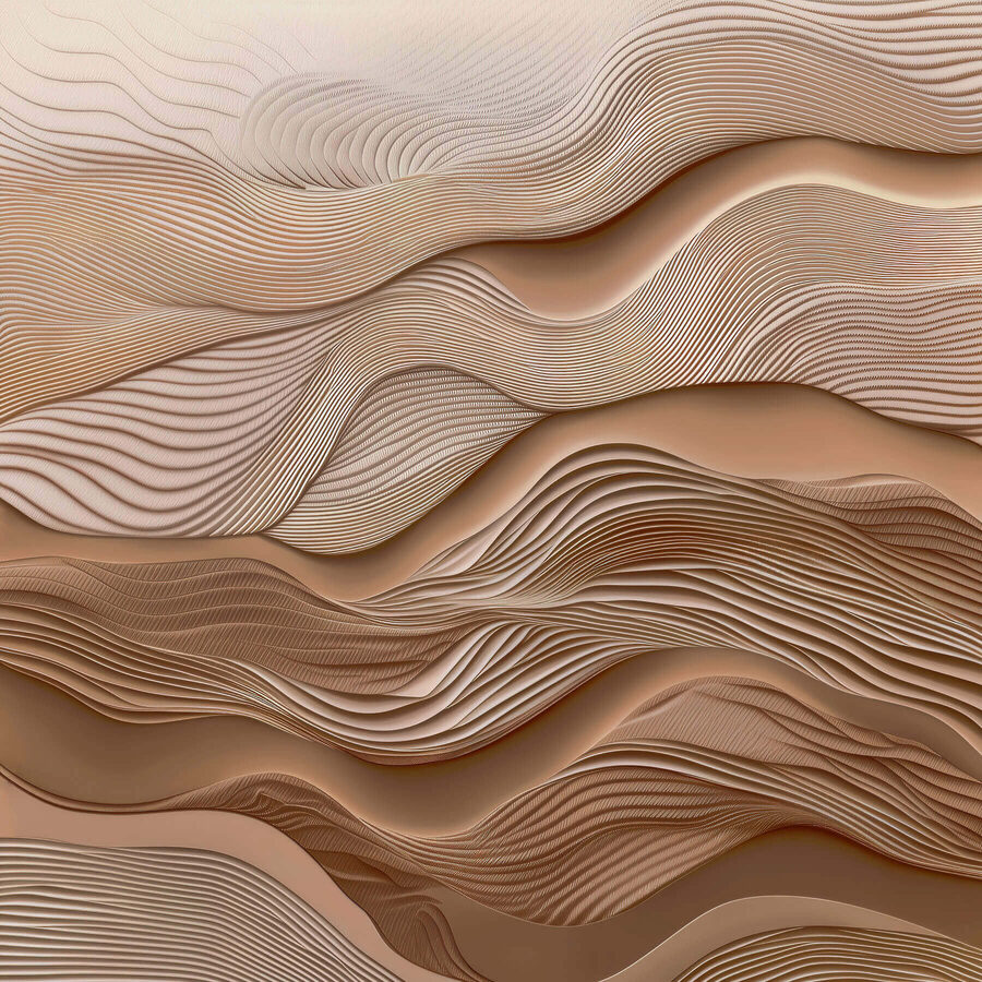 Des vagues douces au design texturé