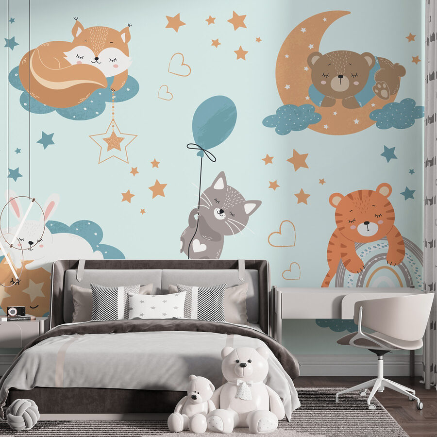 Collection d'animaux de dessins animés