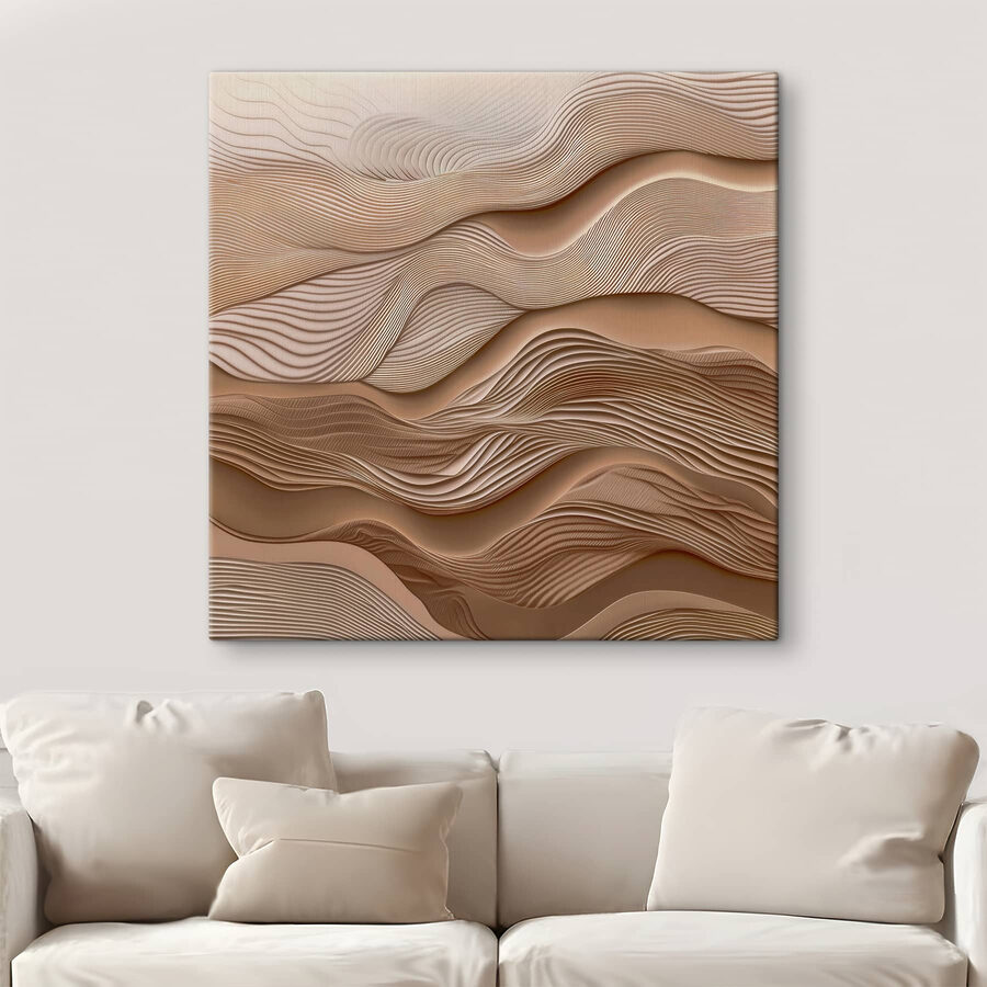 Des vagues douces au design texturé