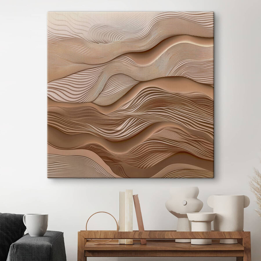 Des vagues douces au design texturé