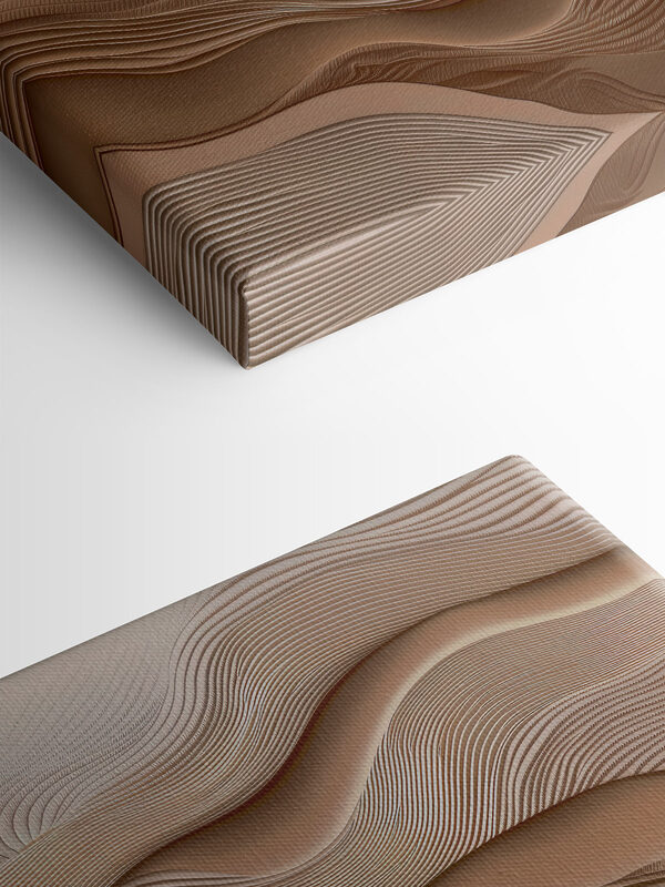 Des vagues douces au design texturé Des vagues douces au design texturé
