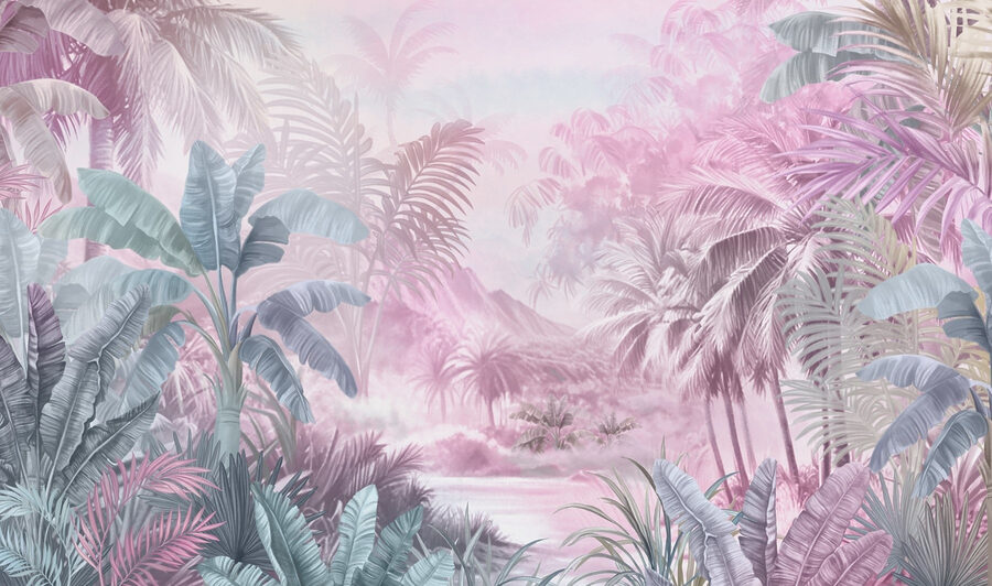 Peinture d'une forêt tropicale Peinture d'une forêt tropicale