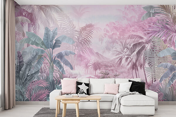Peinture d'une forêt tropicale Peinture d'une forêt tropicale