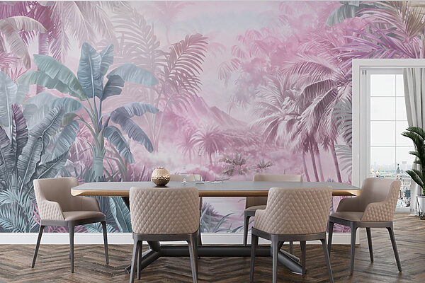 Peinture d'une forêt tropicale Peinture d'une forêt tropicale