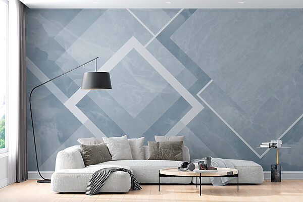 Fond bleu et blanc avec des carrés et des lignes blanches Fond bleu et blanc avec des carrés et des lignes blanches